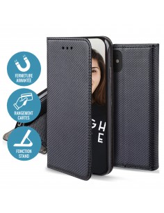 Étui Galaxy A03s Folio Magnetique JAYM Noir 2