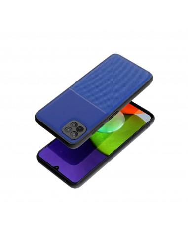 Coque Galaxy A22 5G en silicone Noble Bleu