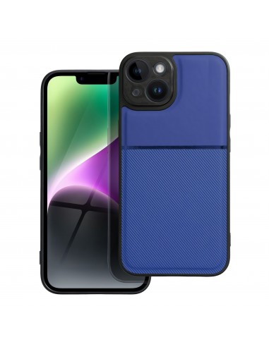 Coque iPhone 14 en silicone Noble Bleu