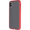 Coque iPhone 13 Pro Max Bi-Matière avec dos fumé Peach Garden Rouge