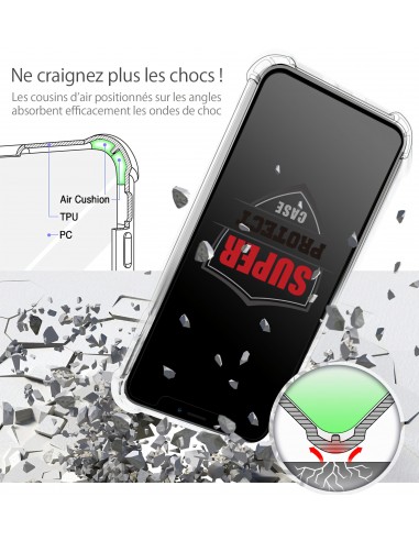 COQUE RENFORCEE TRANSPARENTE IPHONE 13 PRO BI-MATIERE *SUPER PROTECT*  
