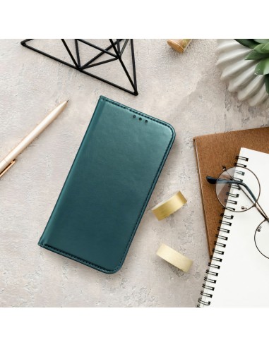 Etui iPhone 14 Pro Smart Magnetique vert foncé