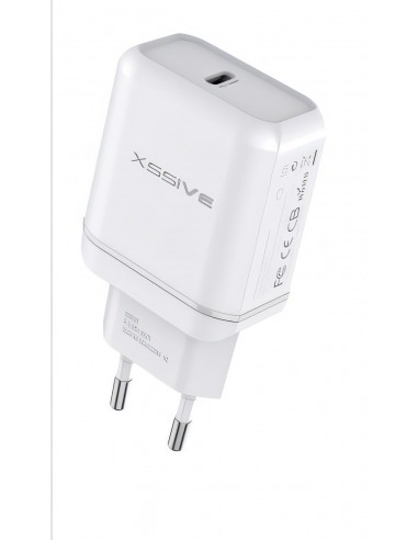 Chargeur secteur Apple, Android Samsung, Huawei, Xiaomi - Charge rapide - 20W 3A Xssive - XSS-AC60PD