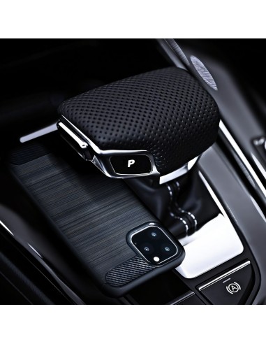 Coque Galaxy A01 Style carbone noir