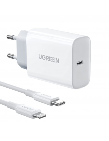 Chargeur 20W et câble USB-C vers lightning - Charge rapide - UGREEN