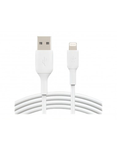 CABLE BOOST CHARGE & SYNCHRO USB VERS LIGHTNING MFI 2M BLANC - BELKIN 