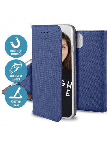 Etui iPhone 13 Mini Magnétique Bleu  - Jaym