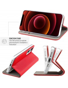 Etui iPhone 13 Mini Magnétique Rouge  - Jaym 2