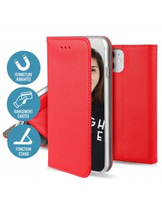 Etui Xiaomi 13 Magnétique Rouge  - Jaym 2