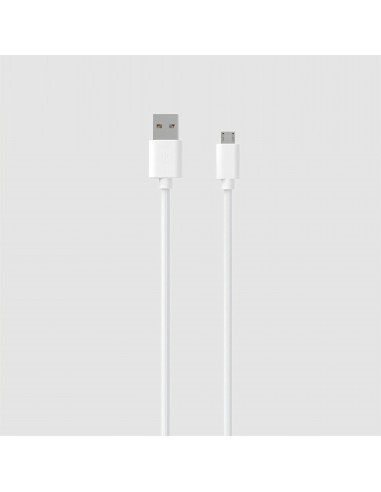 Pack chargeur secteur 1 USB 2.4A + Cable USB vers Micro-USB 1.5M BLANCS - JAYM® COLLECTION POP 