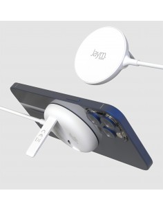 Chargeur à induction 15W aimanté Magsafe avec fonction Stand - BLANC - JAYM®  2