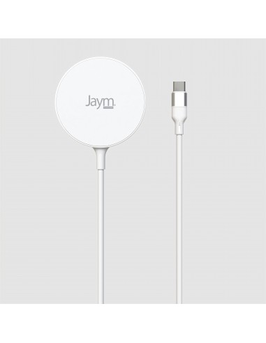 Chargeur à induction 15W aimanté Magsafe avec fonction Stand - BLANC - JAYM® 