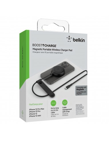 Chargeur induction compatible Magsafe QI™ NOIR - BELKIN