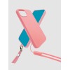 Coque silicone iPhone 13 Pro avec tour de cou Rose - Jaym