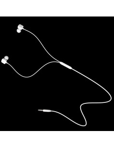 KIT PIETON ECOUTEURS INTRA-AURICULAIRE JACK 3.5 + TELECOMMANDE + MICRO BLANC - JAYM®  2