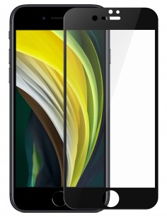 Film en verre trempé iPhone 7, 8 et iPhone SE 2020, 2022 6D DIVA Noir