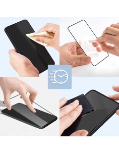 Film en verre trempé pour Samsung Galaxy S23 6D Noir - Ultra Résistant 9H - GUARD   2