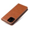 Etui de protection iPhone 8 Plus et 7 Plus - Simili cuir - Avec rangement carte - Marron
