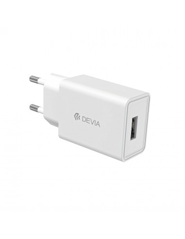 Chargeur secteur avec câble Type-C 1m - Devia - Blanc