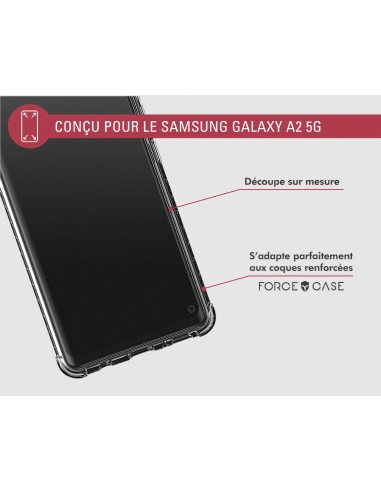 Film en verre trempé Galaxy A42 5G - FORCE GLASS - Ultra résistant - Garantie à vie