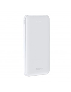 Chargeur externe Power Bank 10000 mAh - 2,1A - Devia - Blanc