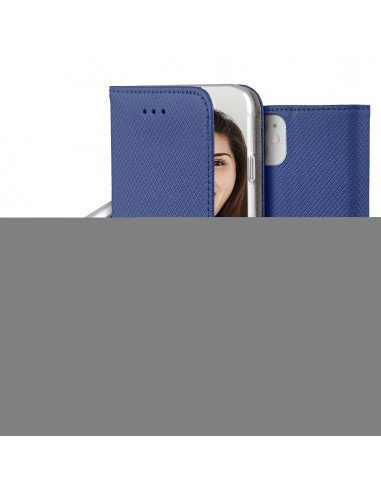 Etui portefeuille iPhone 15 Magnétique Bleu - Jaym