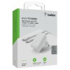 Pack Chargeur secteur Rapide USB-C 30W PD ET PPS avec Cable USB-C vers USB-C 1m BELKIN - Blanc
