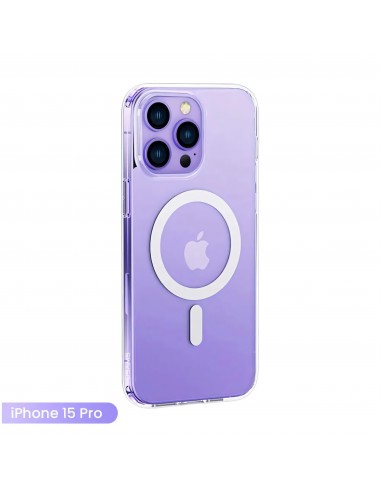 Coque iPhone 15 Pro Transparente Antichocs Magsafe - USAMS