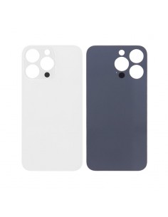 Vitre arrière (Grand trou) - Sans logo iPhone 13 Pro Blanc
