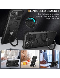 Coque iPhone 11 ARMOR Metal Ring - Compatible Magsafe 2