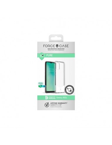 Coque Galaxy A02s Transparente - FORCE CASE - Antichocs