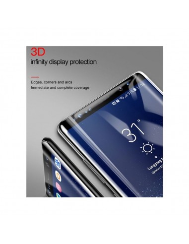 Film en verre trempé Galaxy Note 8 Noir 0,18mm - Full Glue - Rockymille