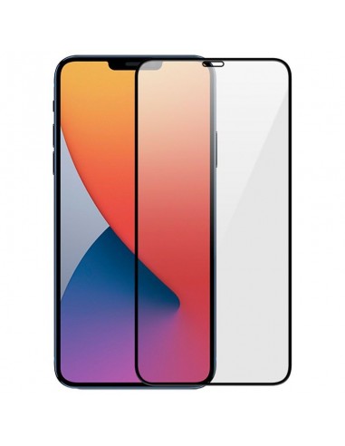 Film verre trempé iPhone 12 Mini Noir - 10D - Résistant
