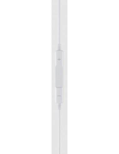 KIT PIETON ECOUTEURS INTRA-AURICULAIRE LIGHTNING (MFI) + TELECOMMANDE + MICRO BLANC - JAYM® 