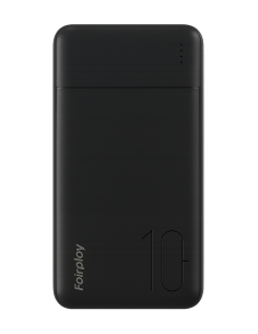 Batterie externe FAIRPLAY 10000 mAh | Fast Charge | Noir