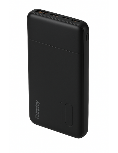 Batterie externe FAIRPLAY 10000 mAh | Fast Charge | Noir