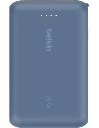 Batterie externe BELKIN 10000 mAh avec câble intégré | BoostCharge | Bleu