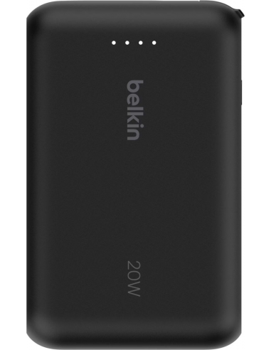 Batterie externe BELKIN 10000 mAh avec câble intégré | BoostCharge | Noir