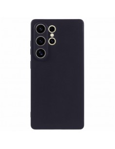 Coque silicone Galaxy S25 Edge Noir | Fairplay Pavone | Soft touch