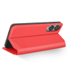 Etui portefeuille Galaxy S25 Edge Rouge | Avec rangements | Fermeture magnétique