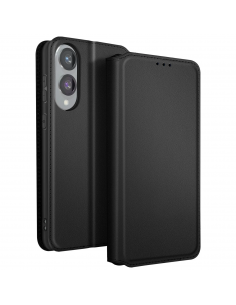 Etui portefeuille Galaxy S25 Edge Noir | Avec rangements | Fermeture magnétique