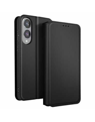 Etui portefeuille Galaxy S25 Edge Noir | Avec rangements | Fermeture magnétique