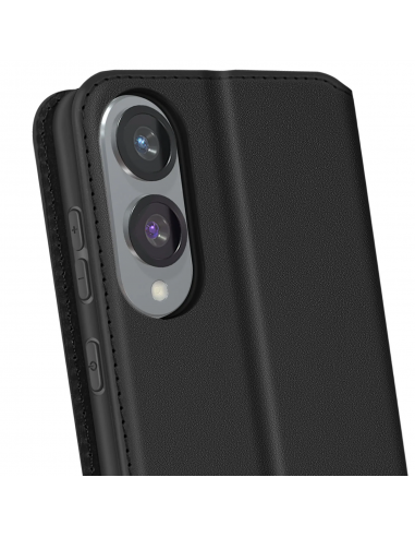 Etui portefeuille Galaxy S25 Edge Noir | Avec rangements | Fermeture magnétique