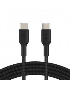Câble USB-C vers USB-C Tressé | Belkin | Fast Charge | 60W | 1m | Noir