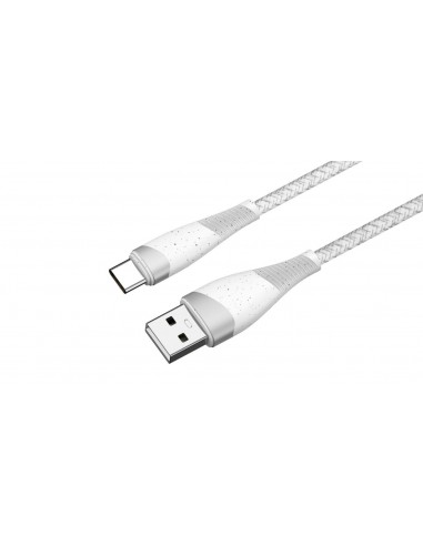 Câble USB-A vers USB-C | Fairplay | Tressé | 12W | 2m | Blanc
