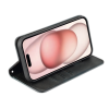 Etui Portefeuille iPhone 15 Simili-cuir avec rangement cartes Noir