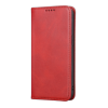 Etui Portefeuille iPhone 16 Plus Simili-cuir avec rangement cartes Rouge