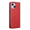 Etui Portefeuille iPhone 16 Pro Max Simili-cuir avec rangement cartes Rouge