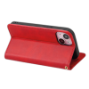 Etui Portefeuille iPhone 16 Pro Simili-cuir avec rangement cartes Rouge