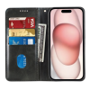 Etui Portefeuille iPhone 16 Simili-cuir avec rangement cartes Noir